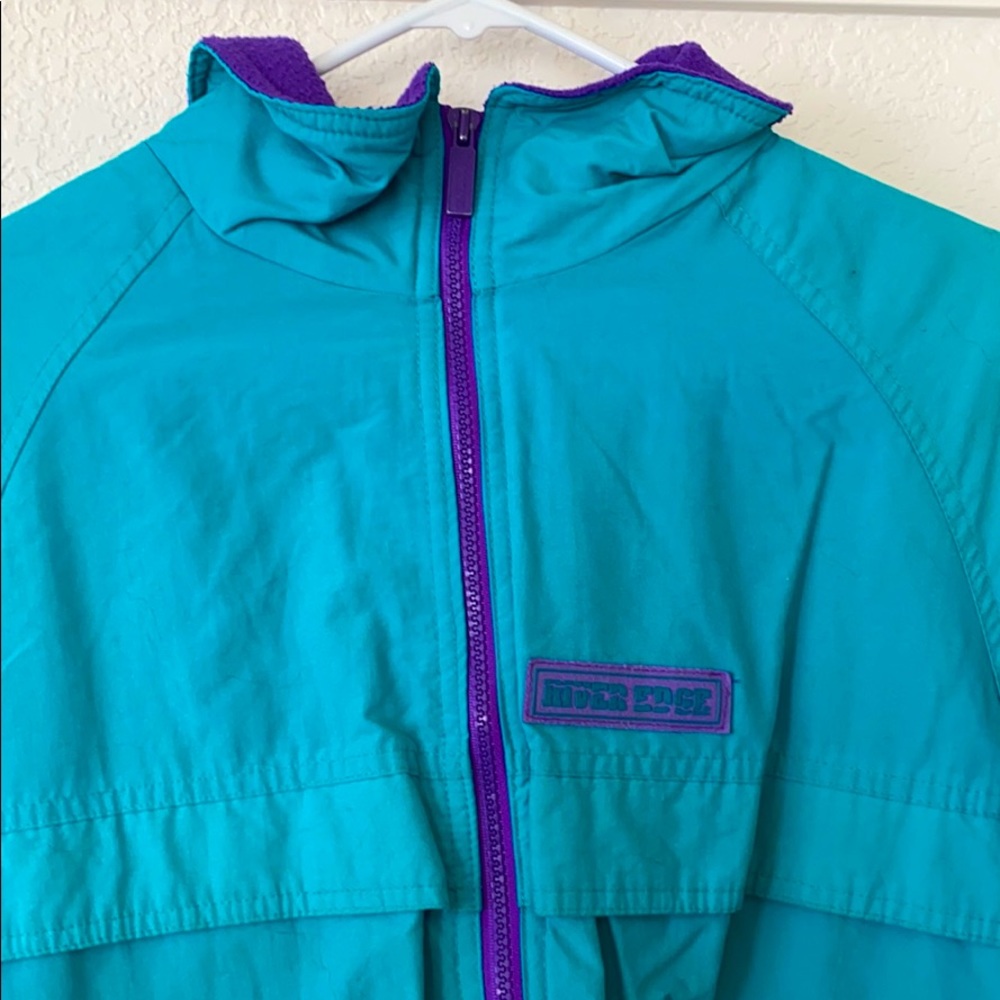 80s teal/purple jacket